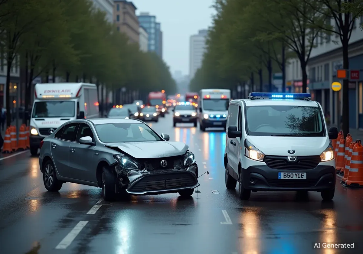 West Derby Road Closed After Two-Vehicle Collision