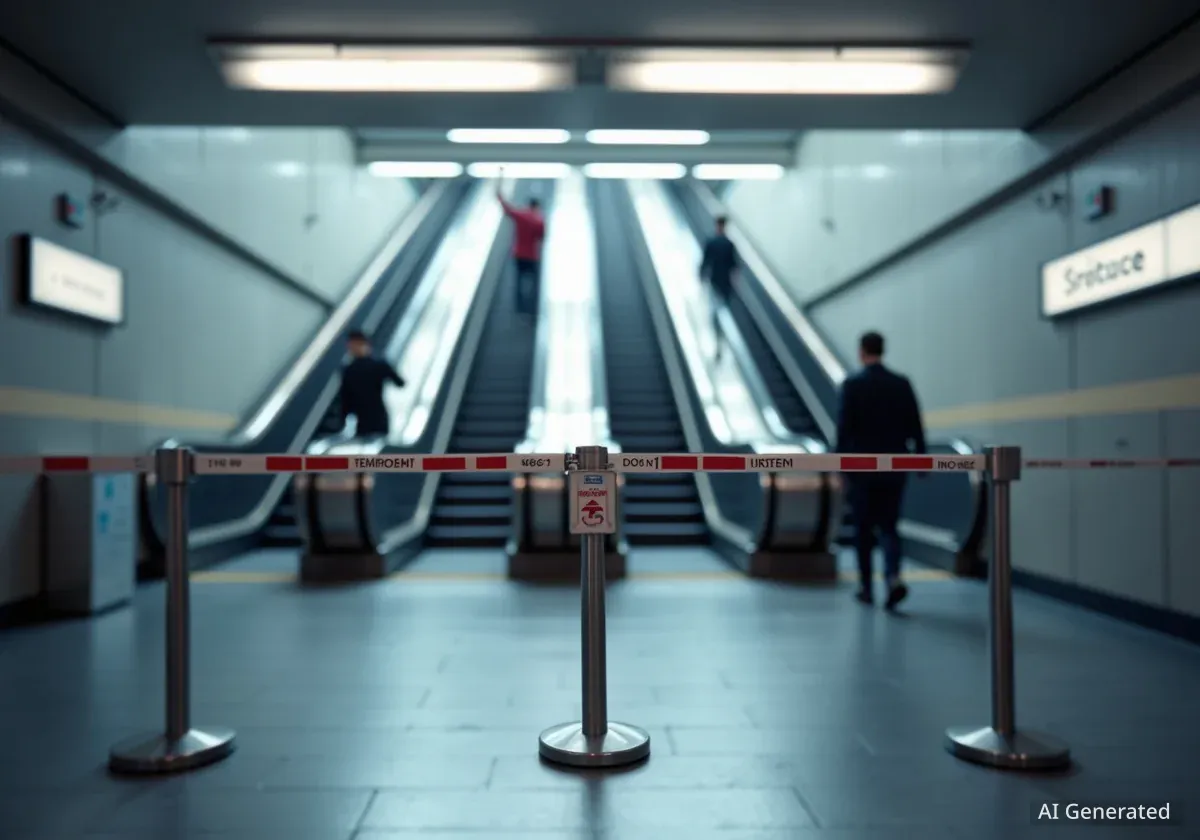 Moorfields Station Main Entrance to Close for Escalator Work