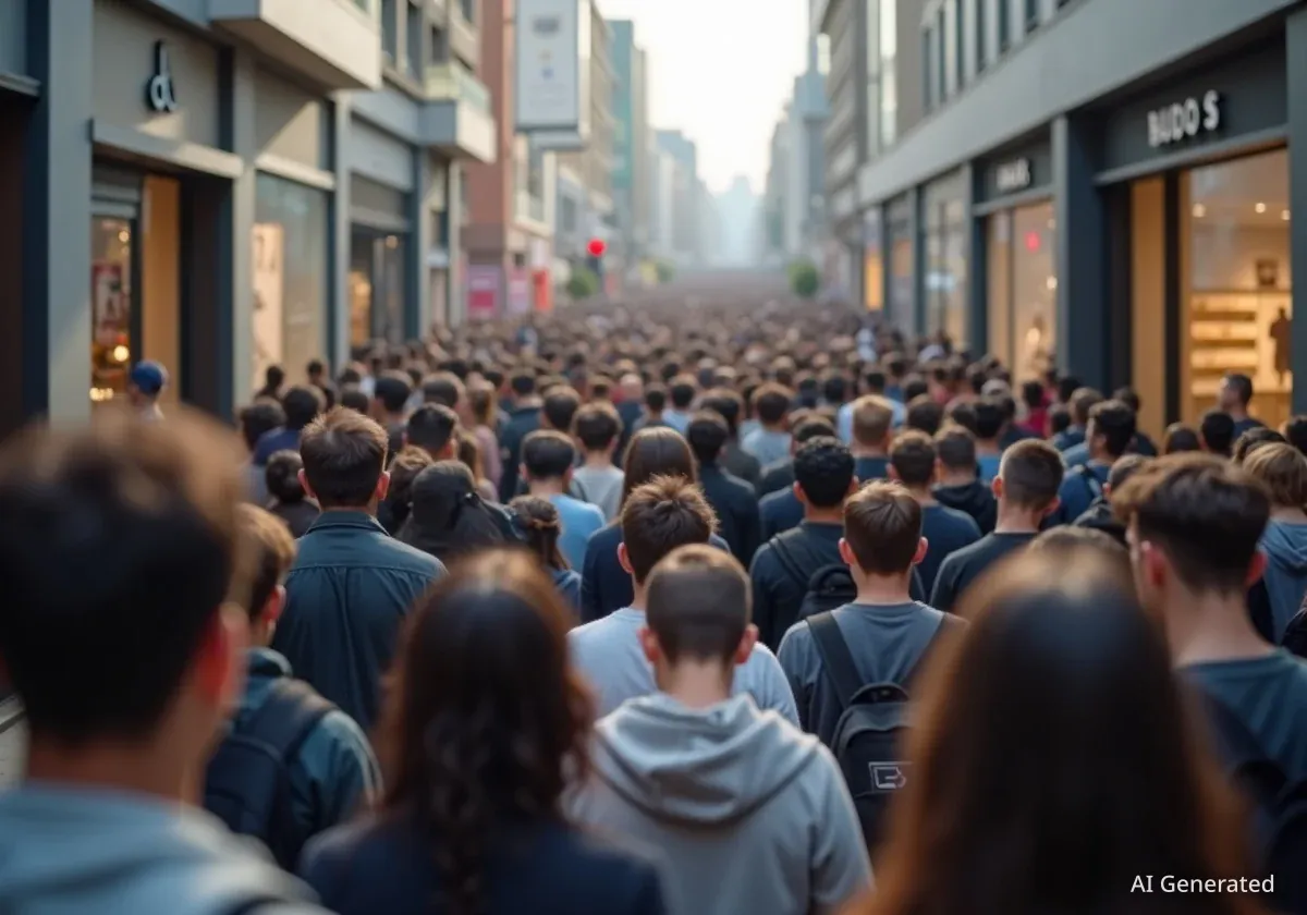Students Form Long Queues for One-Day Sale at Liverpool ONE