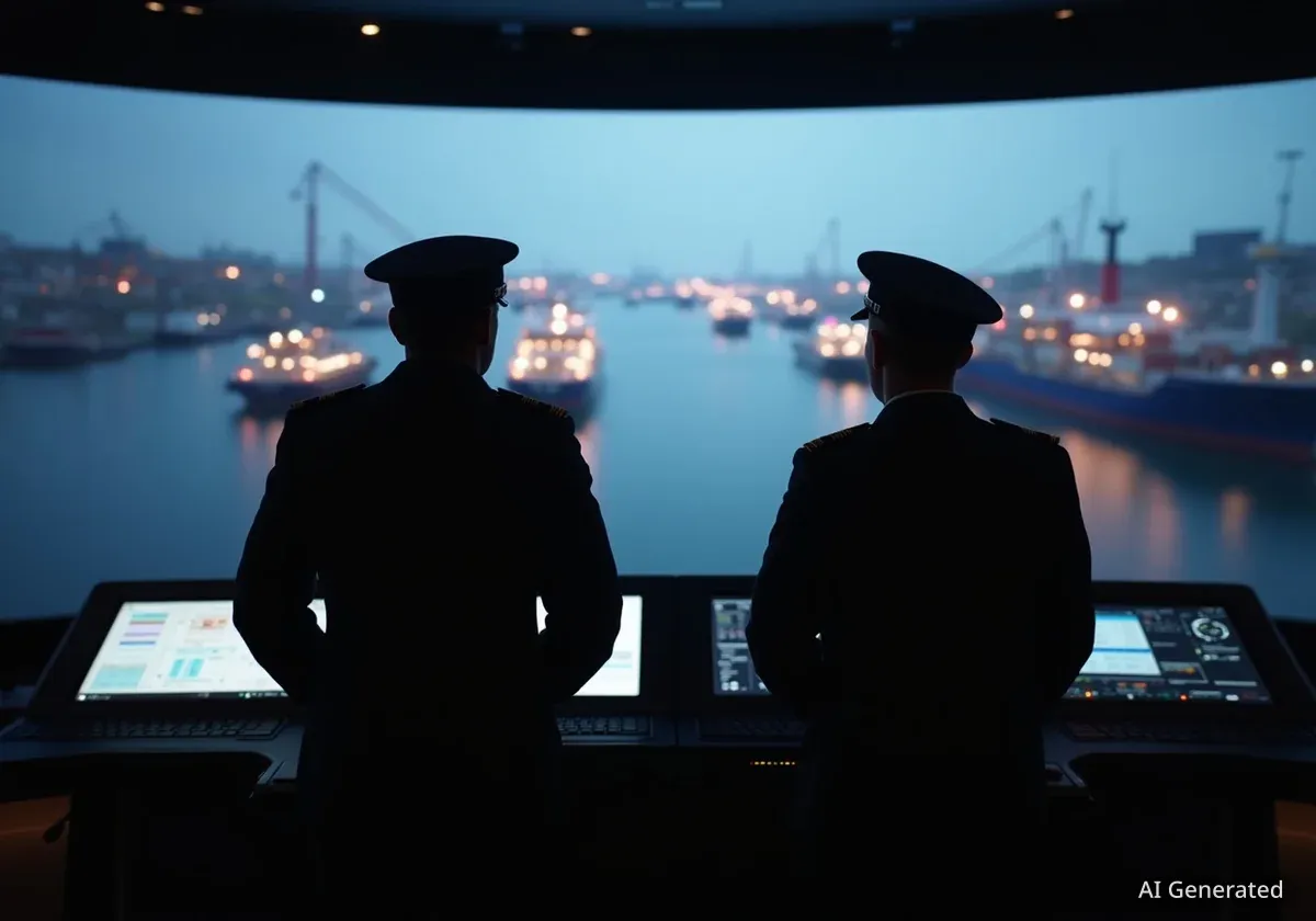 New Mersey Ferry Captains Train on Advanced Simulator