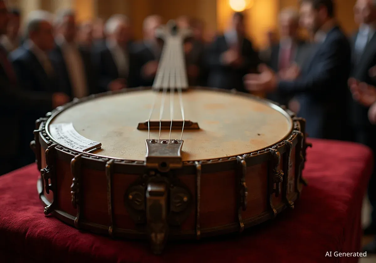 John Lennon's Pre-Beatles Banjo Unveiled in Liverpool