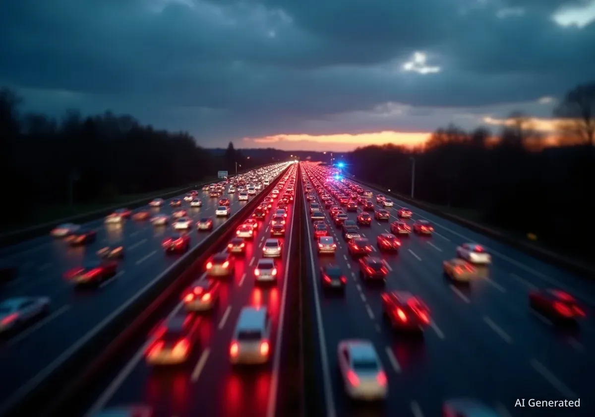 M6 Crash Causes Major Delays for Northbound Commuters