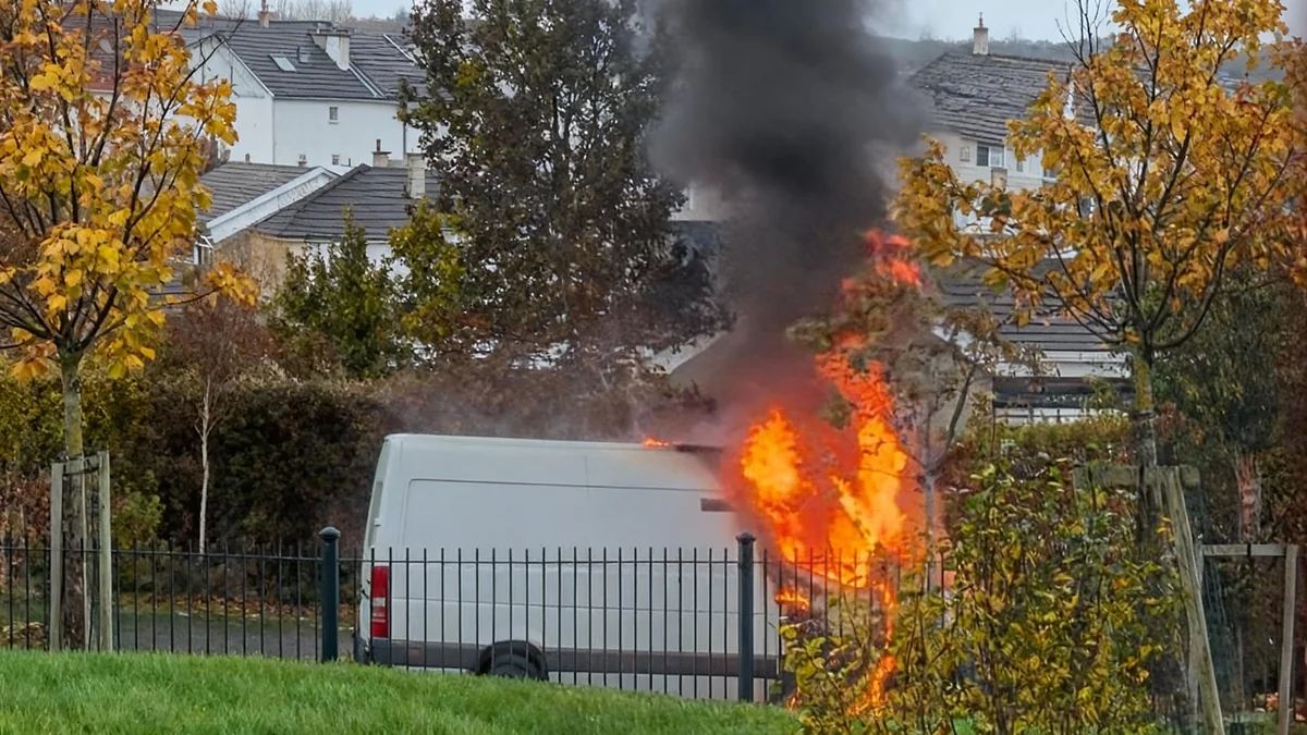 Van Fire Erupts Near Huyton School During Morning Drop-Off