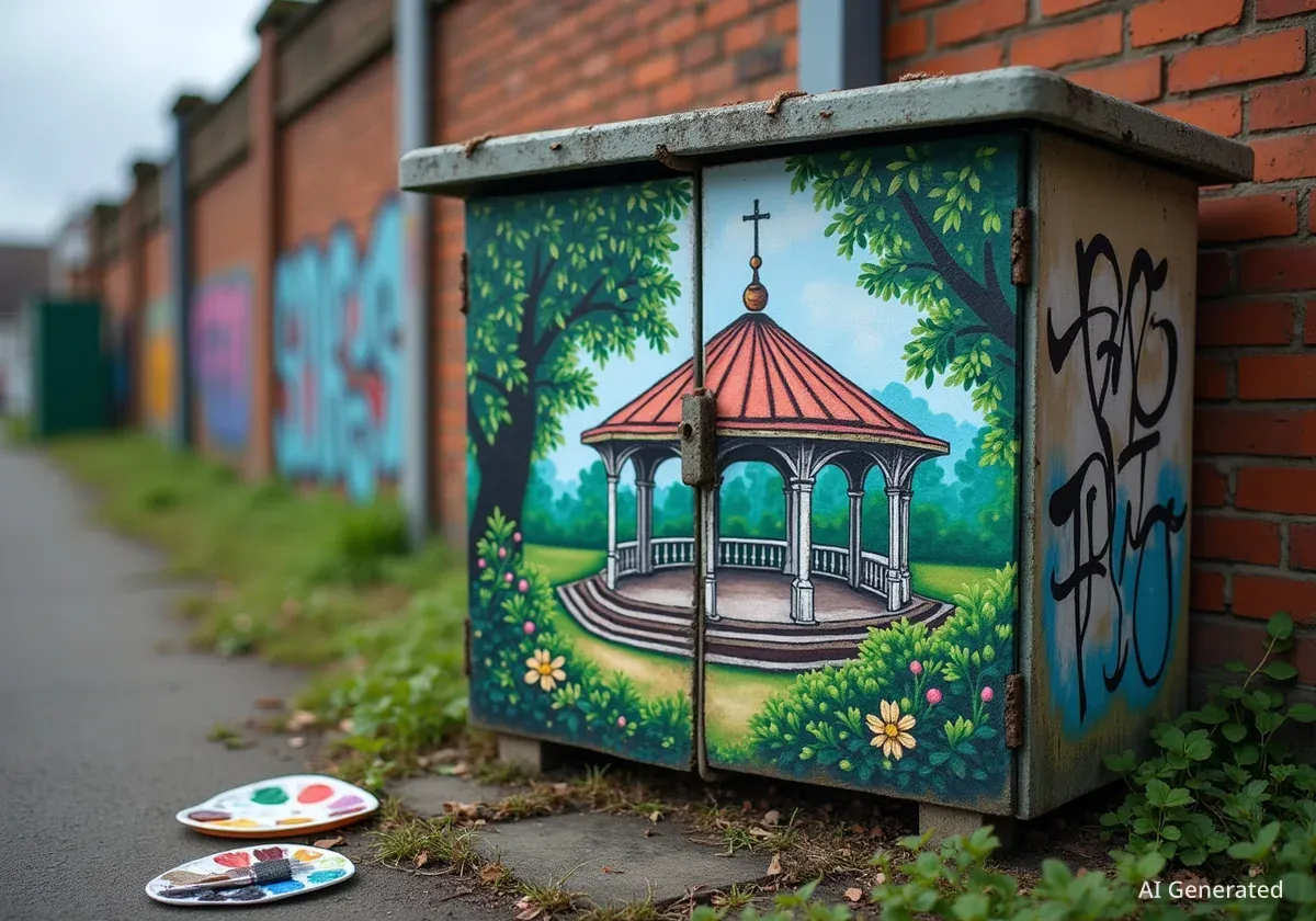 Artist Transforms Liverpool's Most Graffitied Gas Box with Mural