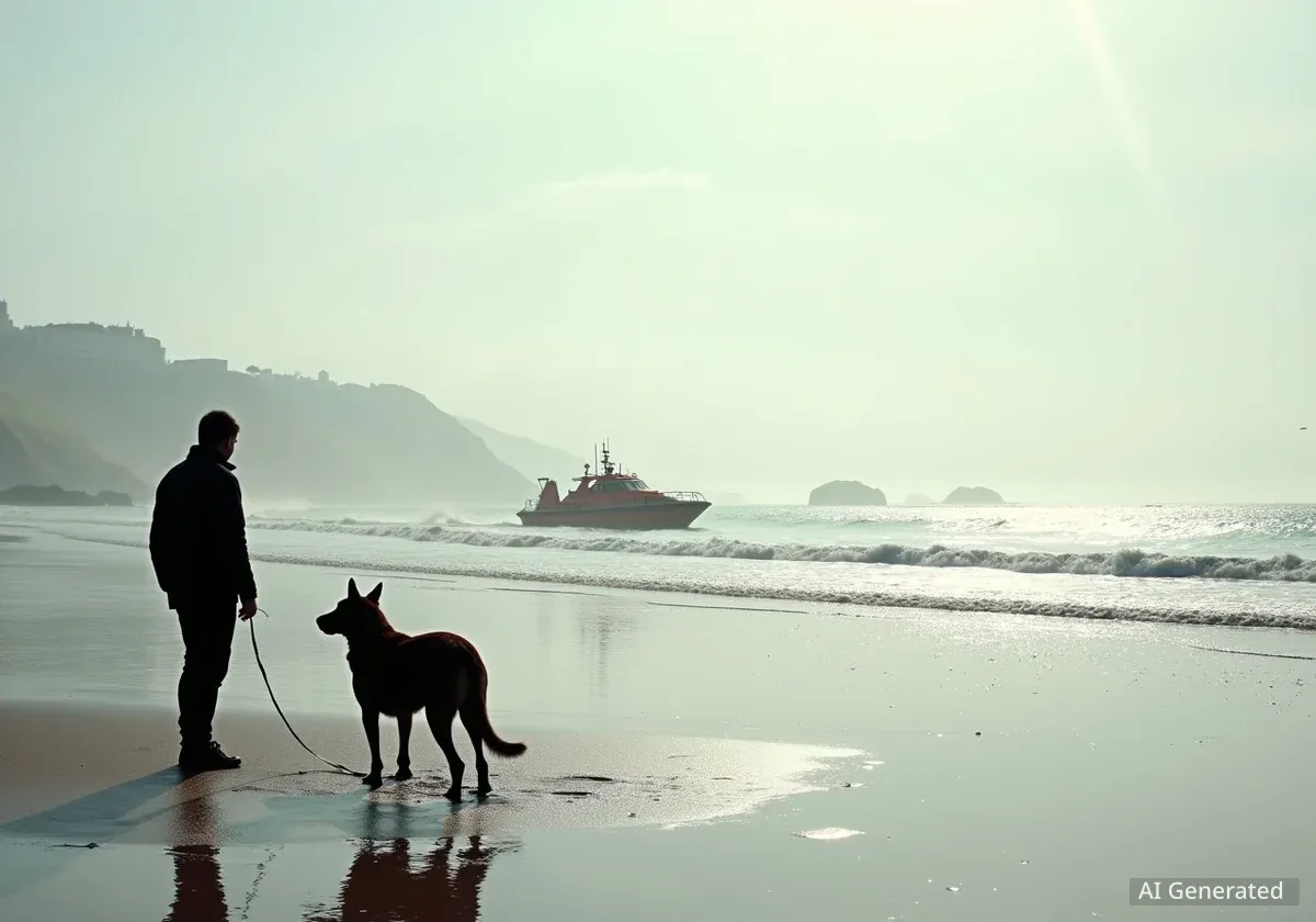 Dog Walker Rescued From New Brighton Tide