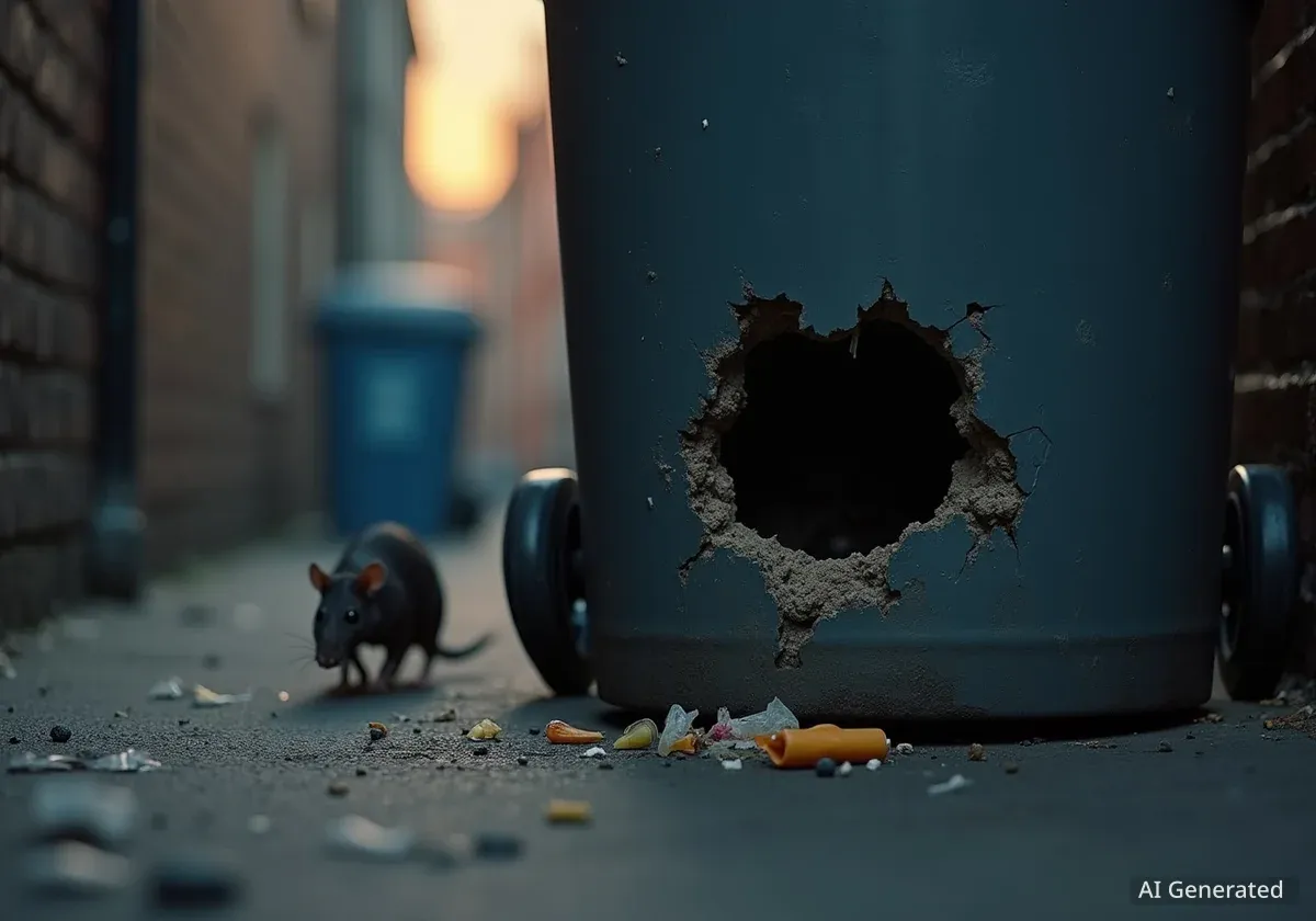 Liverpool Resident Finds Rats Chewing Through Wheelie Bins