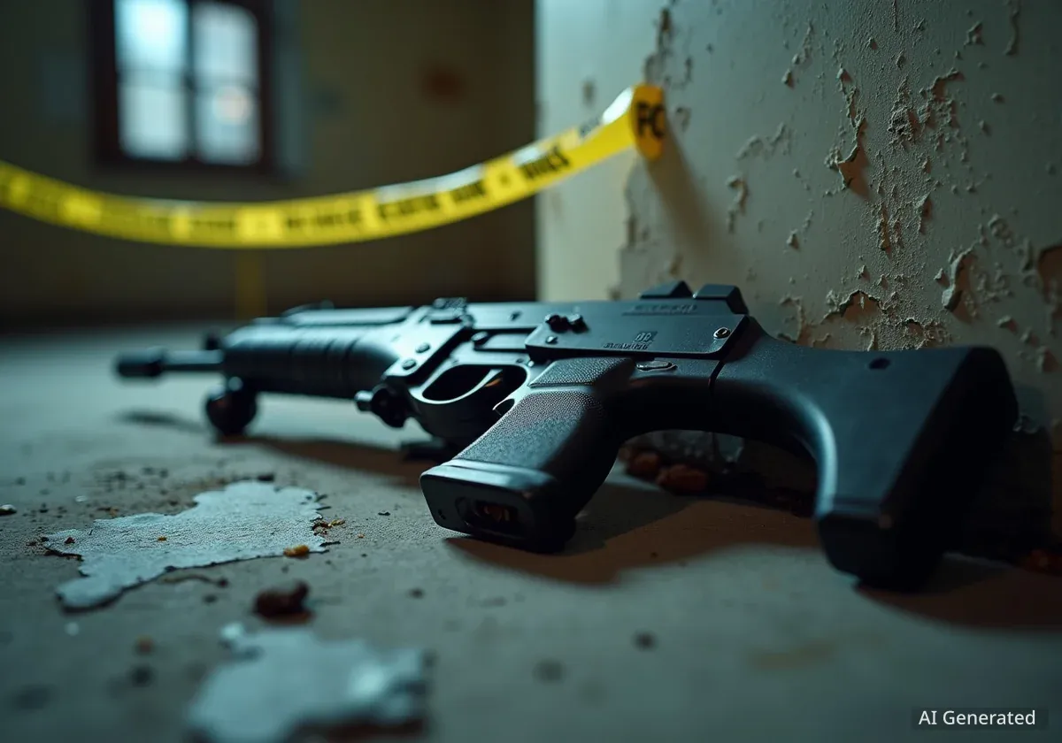 Police Find Submachine Guns Hidden in Secret Wall Compartment